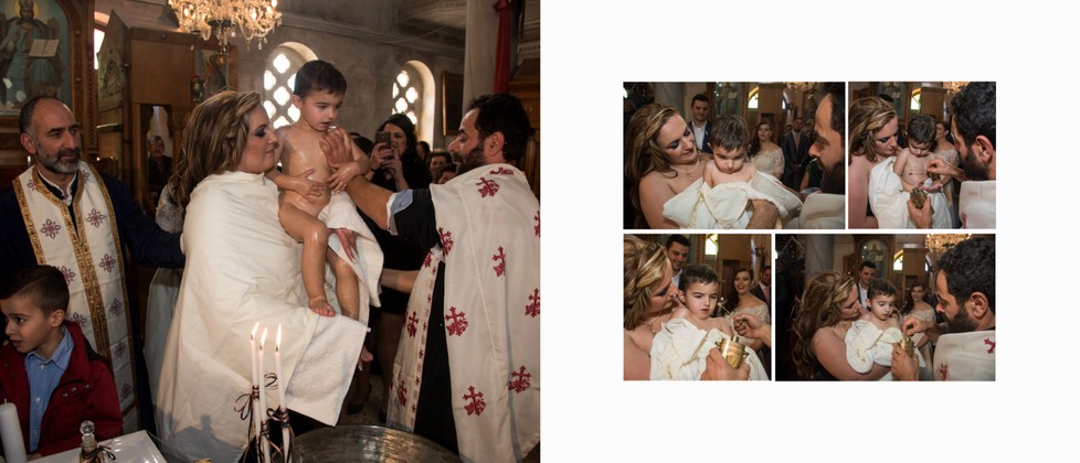 Olga & George Chalkiadakis Baptism Christening Photographer Greece