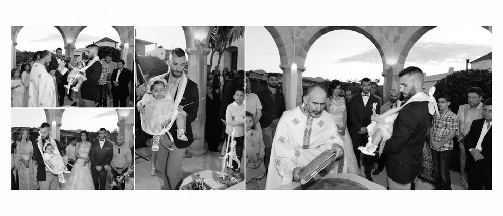 Ioanna Olga & George Chalkiadakis Baptism Christening Photographer Greece