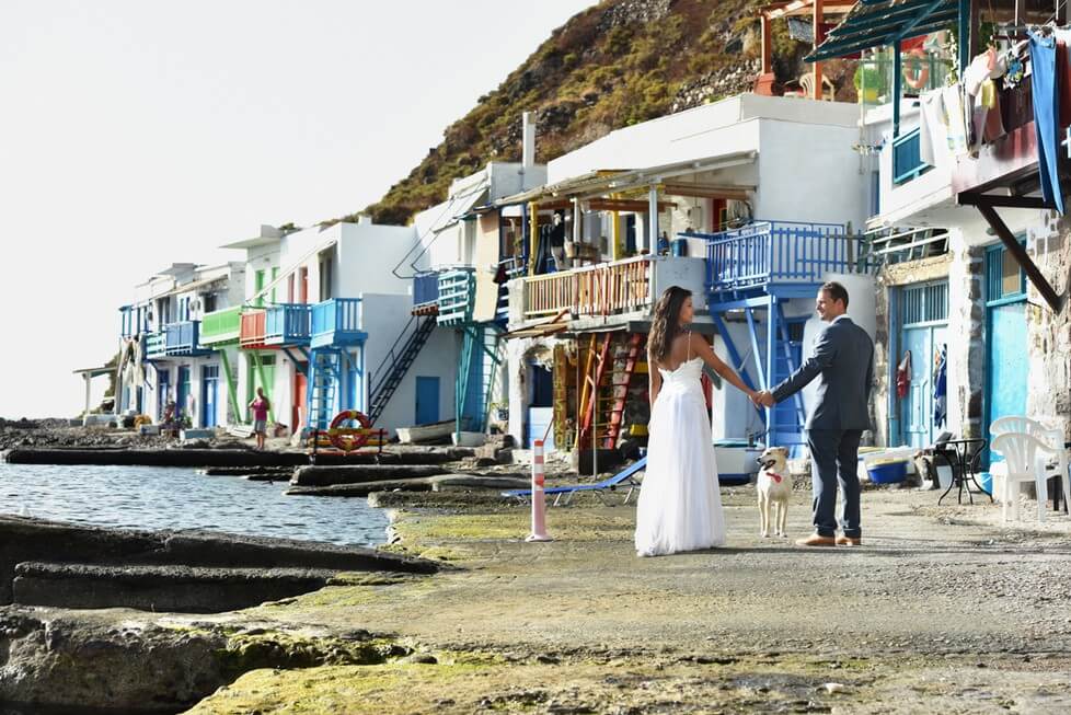 Olga & George Chalkiadakis Wedding photography Destination Milos Island